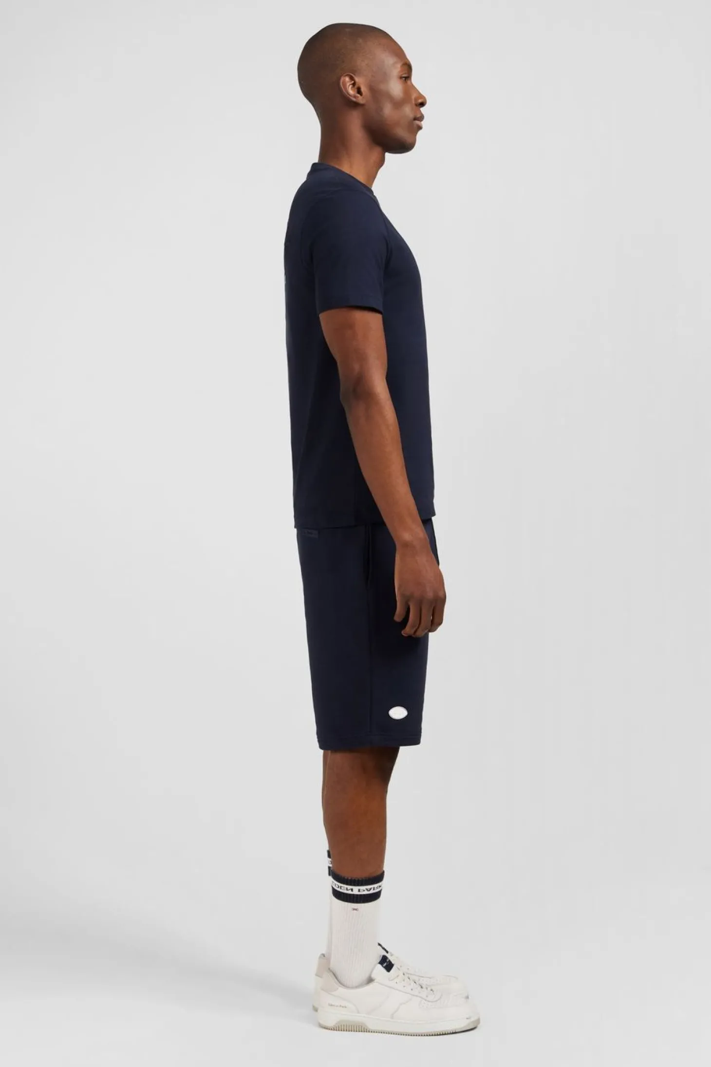 T-Shirt A Manches Courtes Bleu Marine