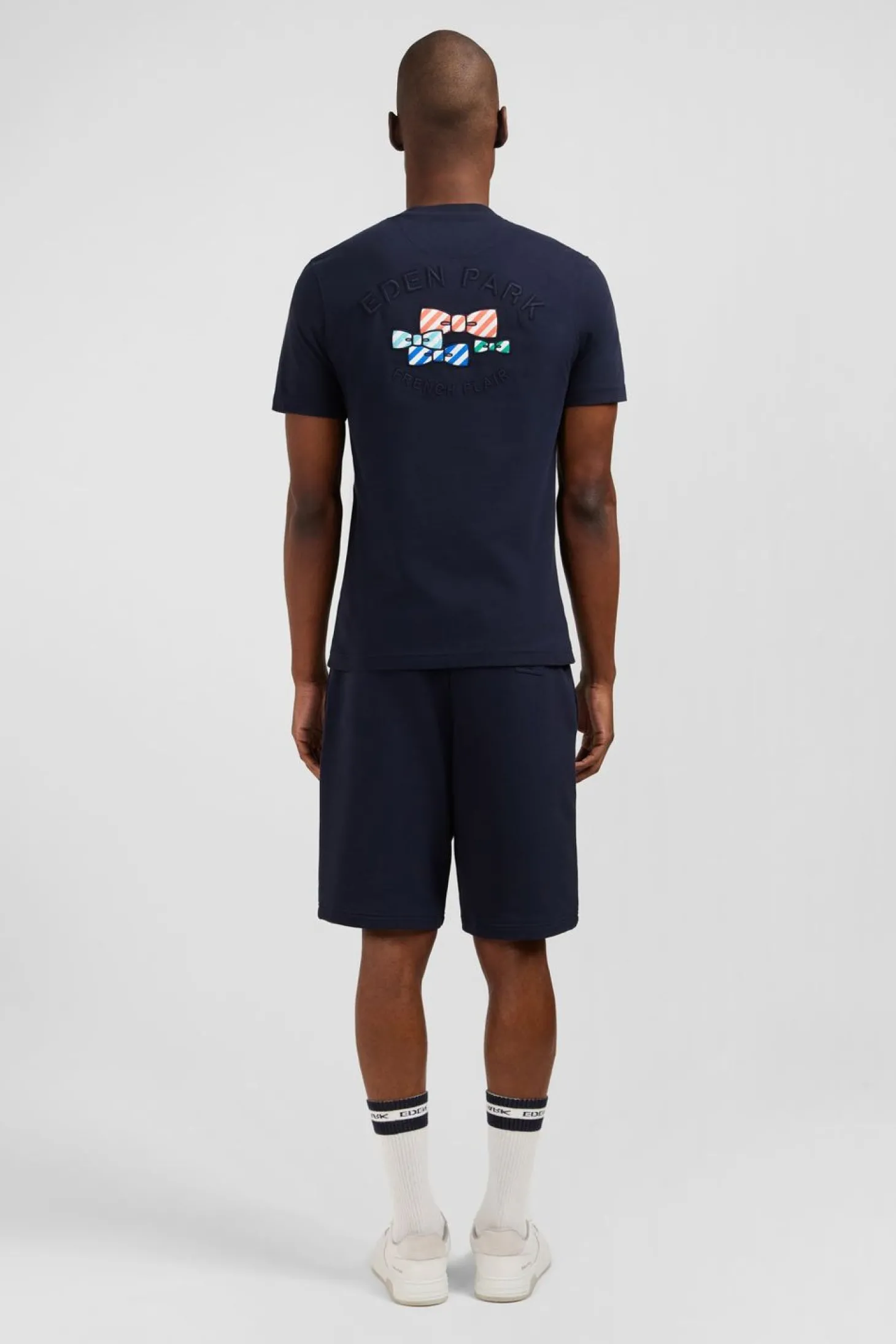 T-Shirt A Manches Courtes Bleu Marine