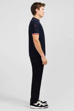 T-Shirt A Manches Courtes Bleu Marine