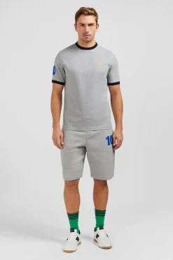 T-Shirt A Manches Courtes Gris Clair