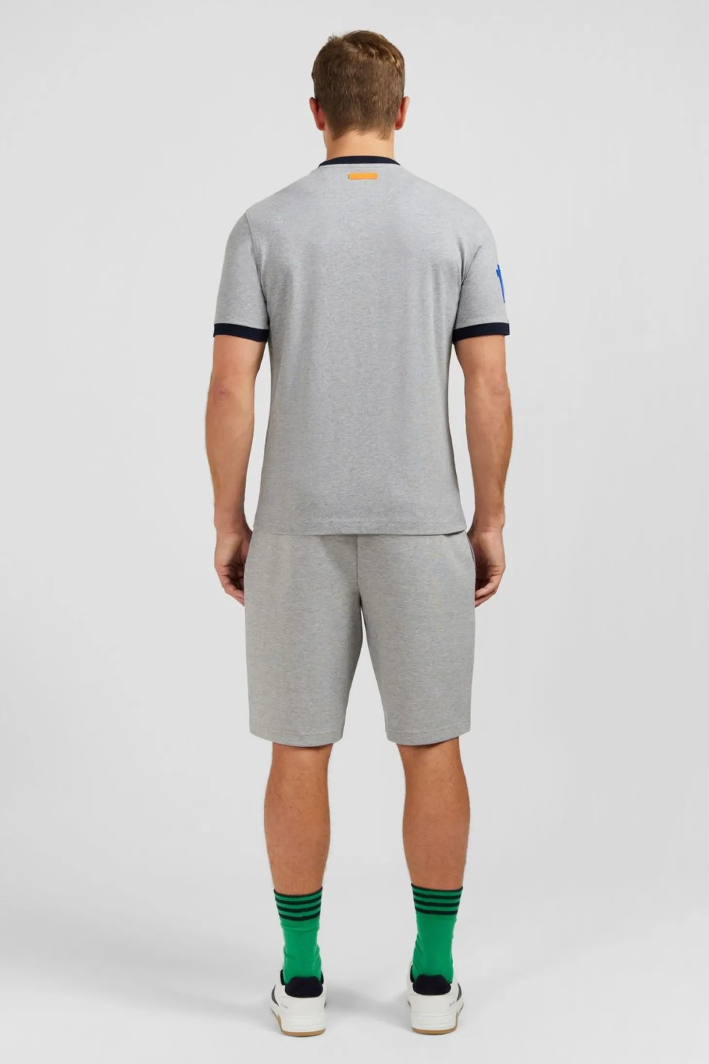 T-Shirt A Manches Courtes Gris Clair