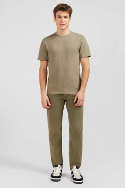 T-Shirt Beige En Coton Flamme