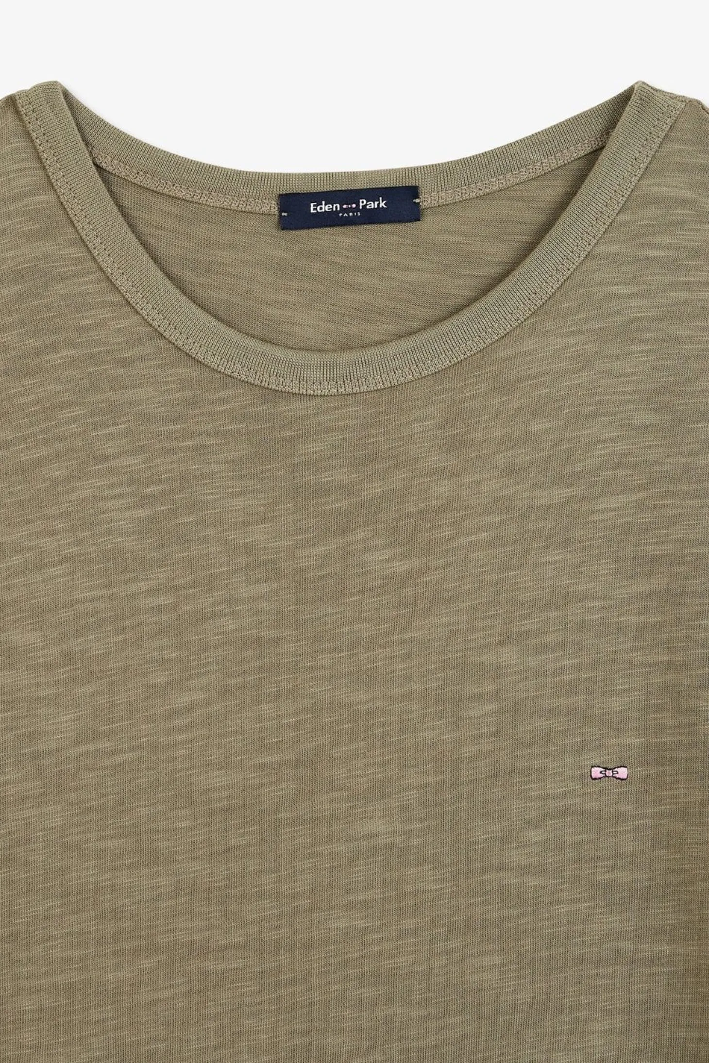 T-Shirt Beige En Coton Flamme