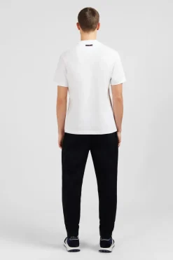 T-Shirt Blanc A Double Inscription Eden Park