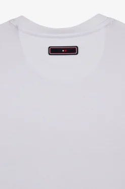 T-Shirt Blanc A Double Inscription Eden Park