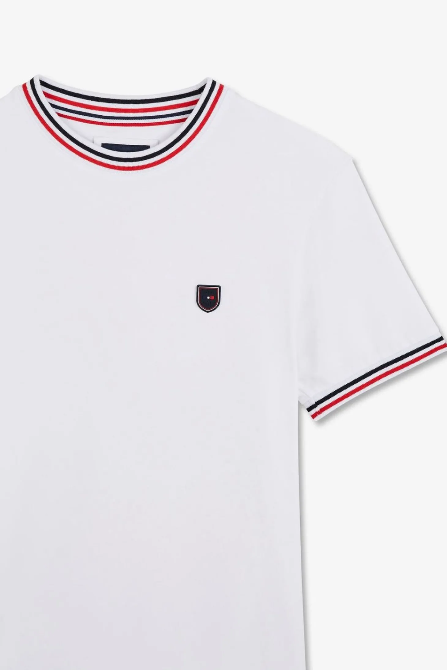T-Shirt Blanc A Manches Courtes