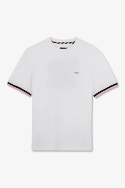T-Shirt Blanc Brode Eden Park