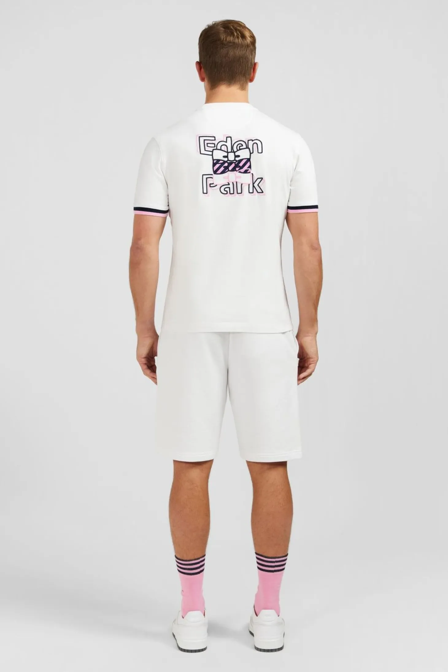 T-Shirt Blanc Brode Eden Park