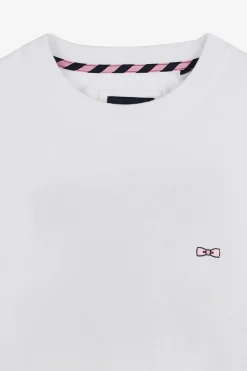 T-Shirt Blanc Brode Eden Park