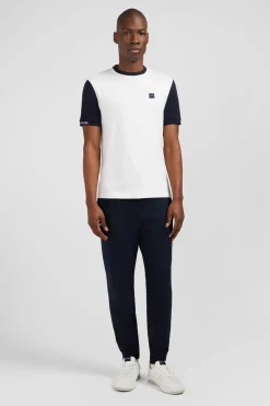 T-Shirt Blanc Colorblock