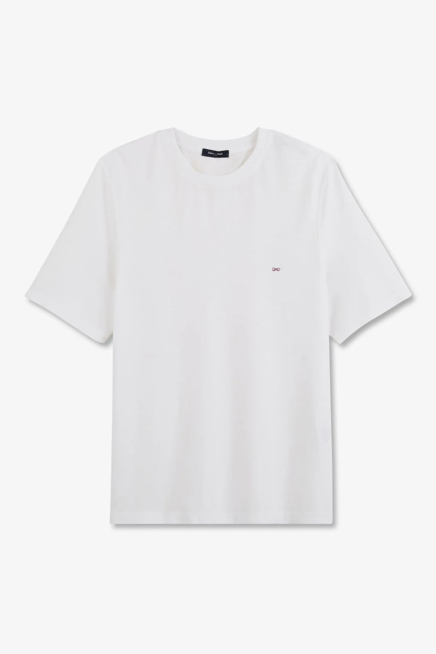 T-Shirt Blanc Uni A Manches Courtes