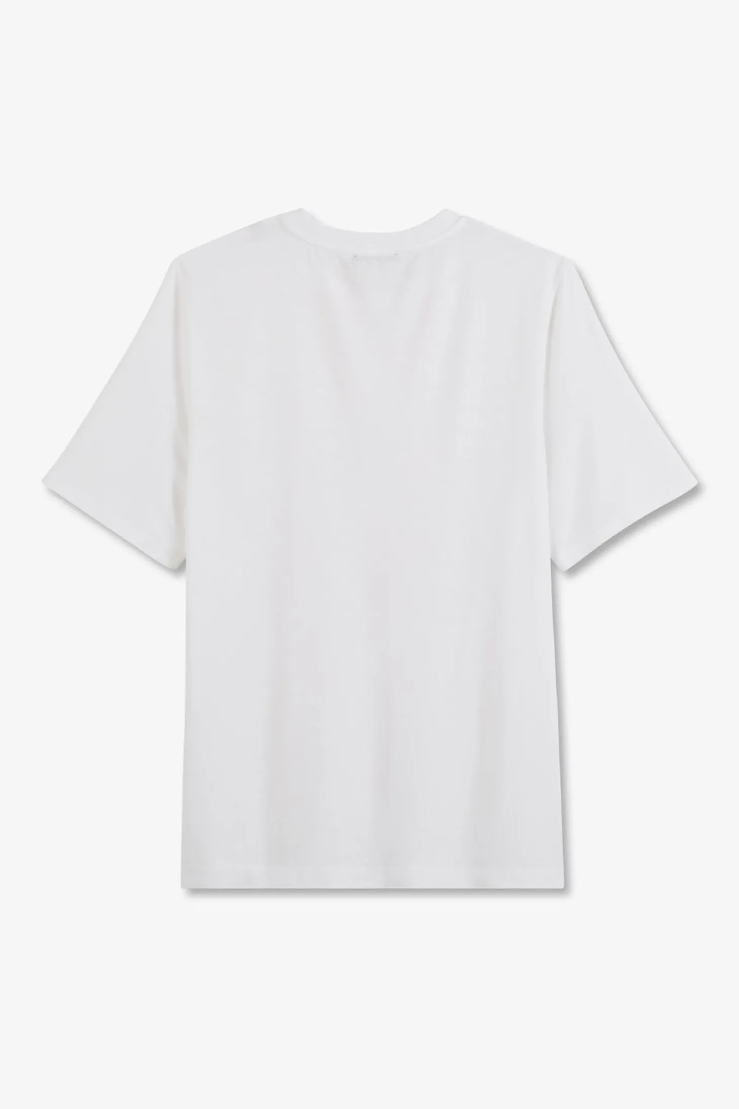 T-Shirt Blanc Uni A Manches Courtes