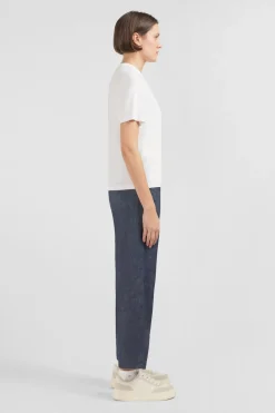 T-Shirt Blanc Uni A Manches Courtes