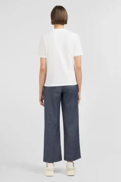 T-Shirt Blanc Uni A Manches Courtes