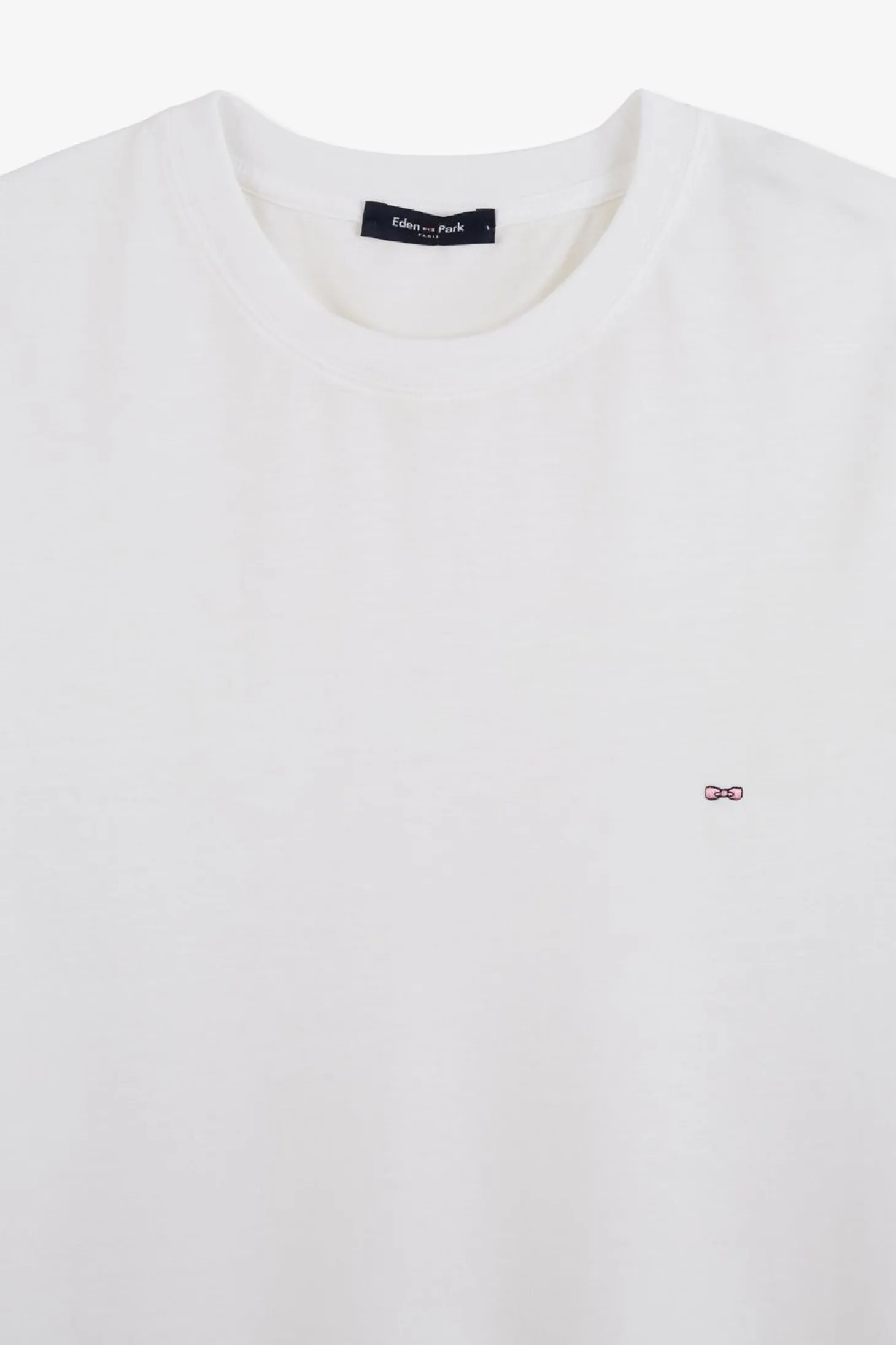 T-Shirt Blanc Uni A Manches Courtes