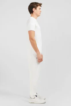 T-Shirt Blanc Uni A Manches Courtes