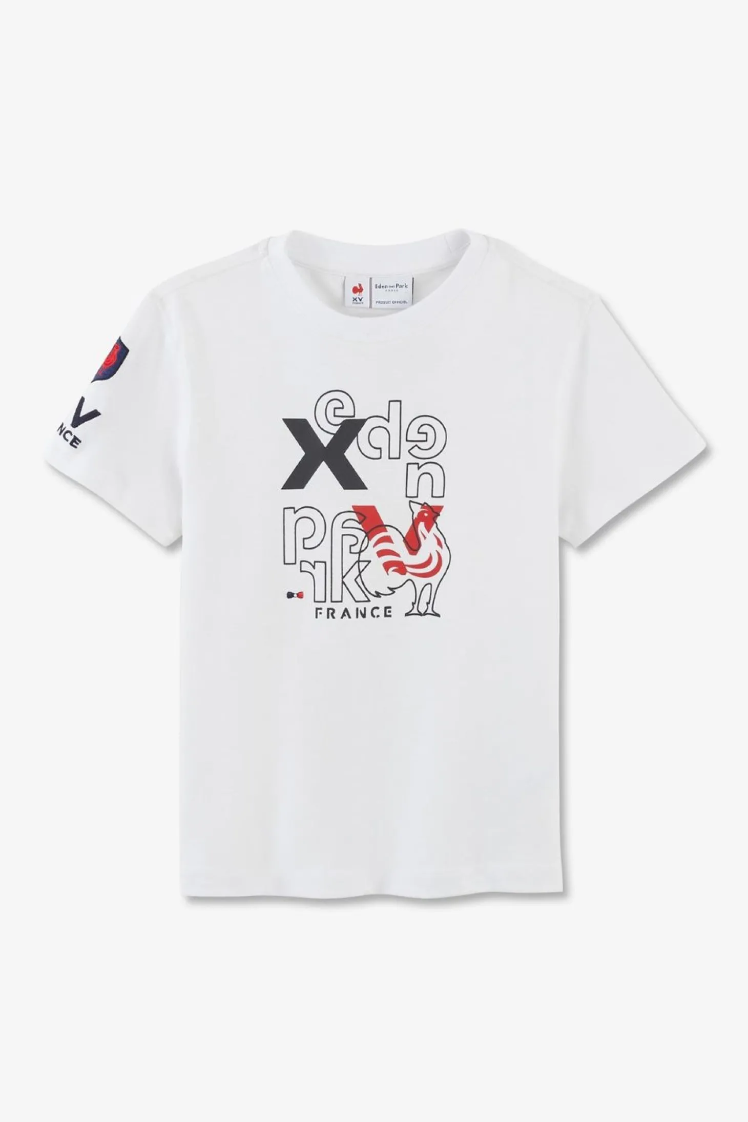 T-Shirt Blanc Xv De France En Jersey Coton