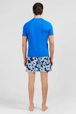 T-Shirt Bleu A Manches Courtes