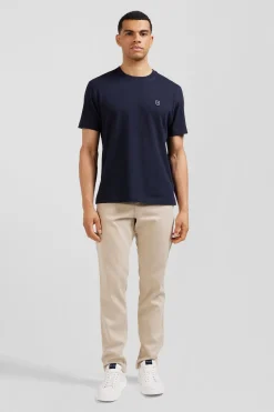 T-Shirt Bleu Avec Broderie Eden Park