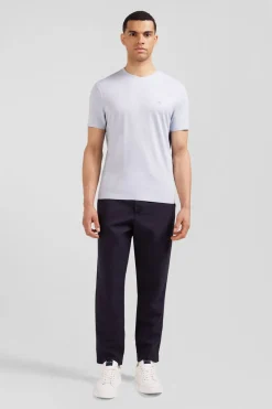 T-Shirt Bleu Ciel A Manches Courtes