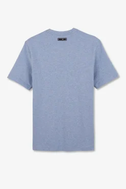 T-Shirt Bleu Clair A Double Inscription Eden Park
