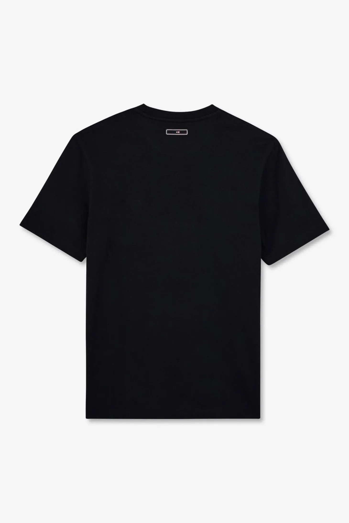 T-Shirt Bleu Fonce A Double Inscription Eden Park