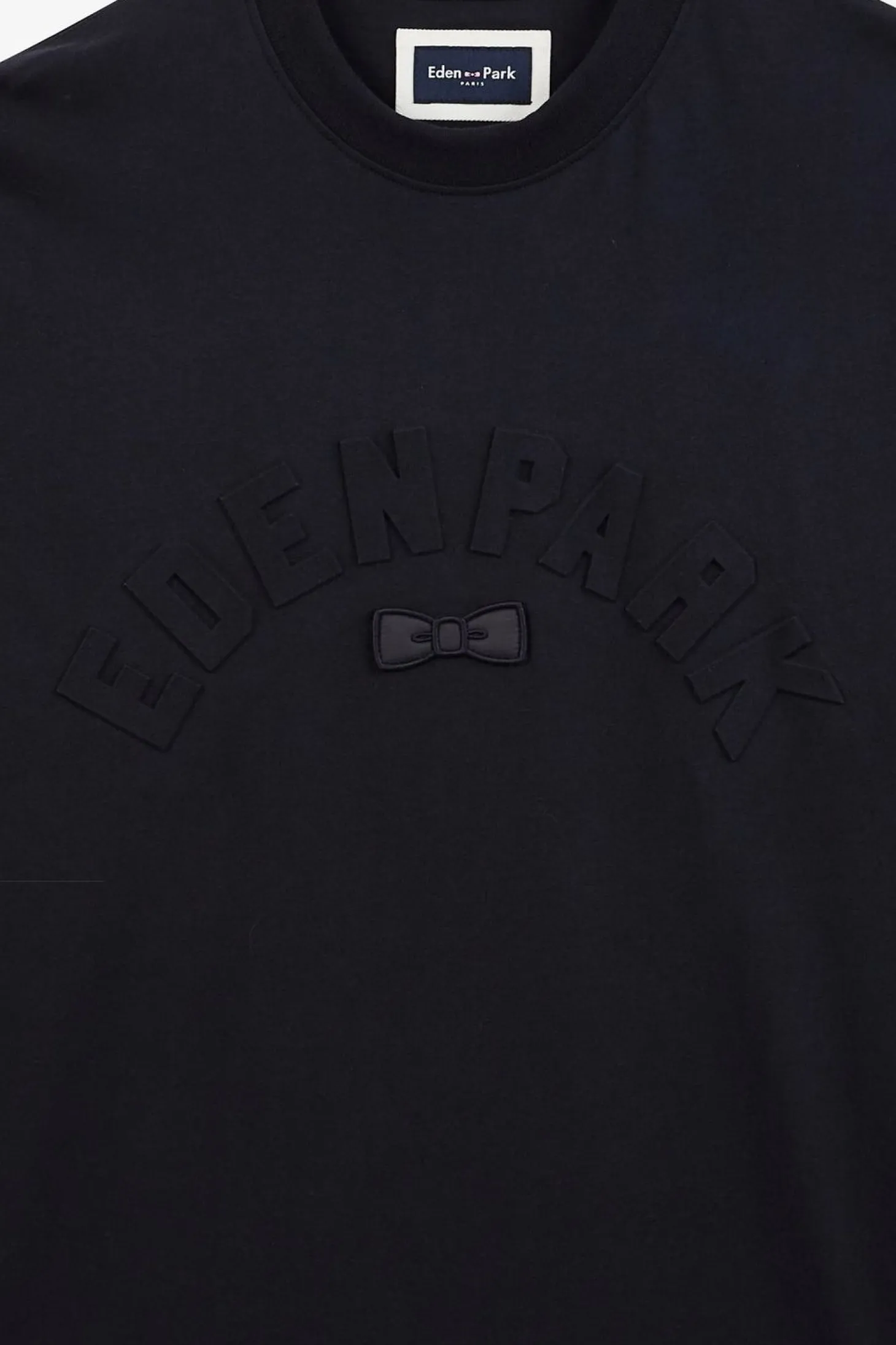 T-Shirt Bleu Fonce Embosse Eden Park