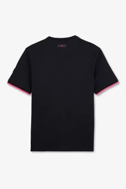 T-Shirt Bleu Marine A Broderie Eden Park Bicolore