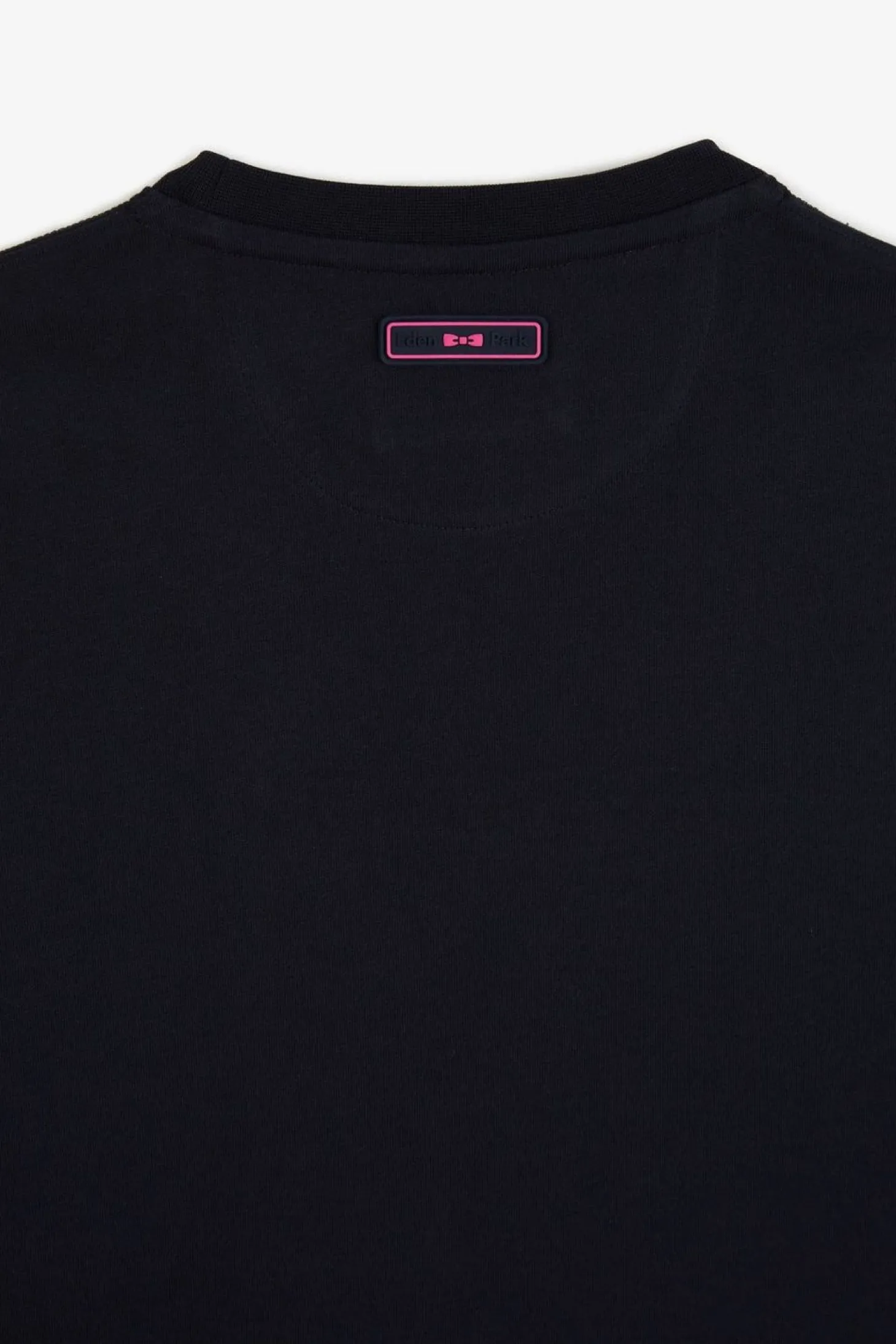 T-Shirt Bleu Marine A Broderie Eden Park Bicolore