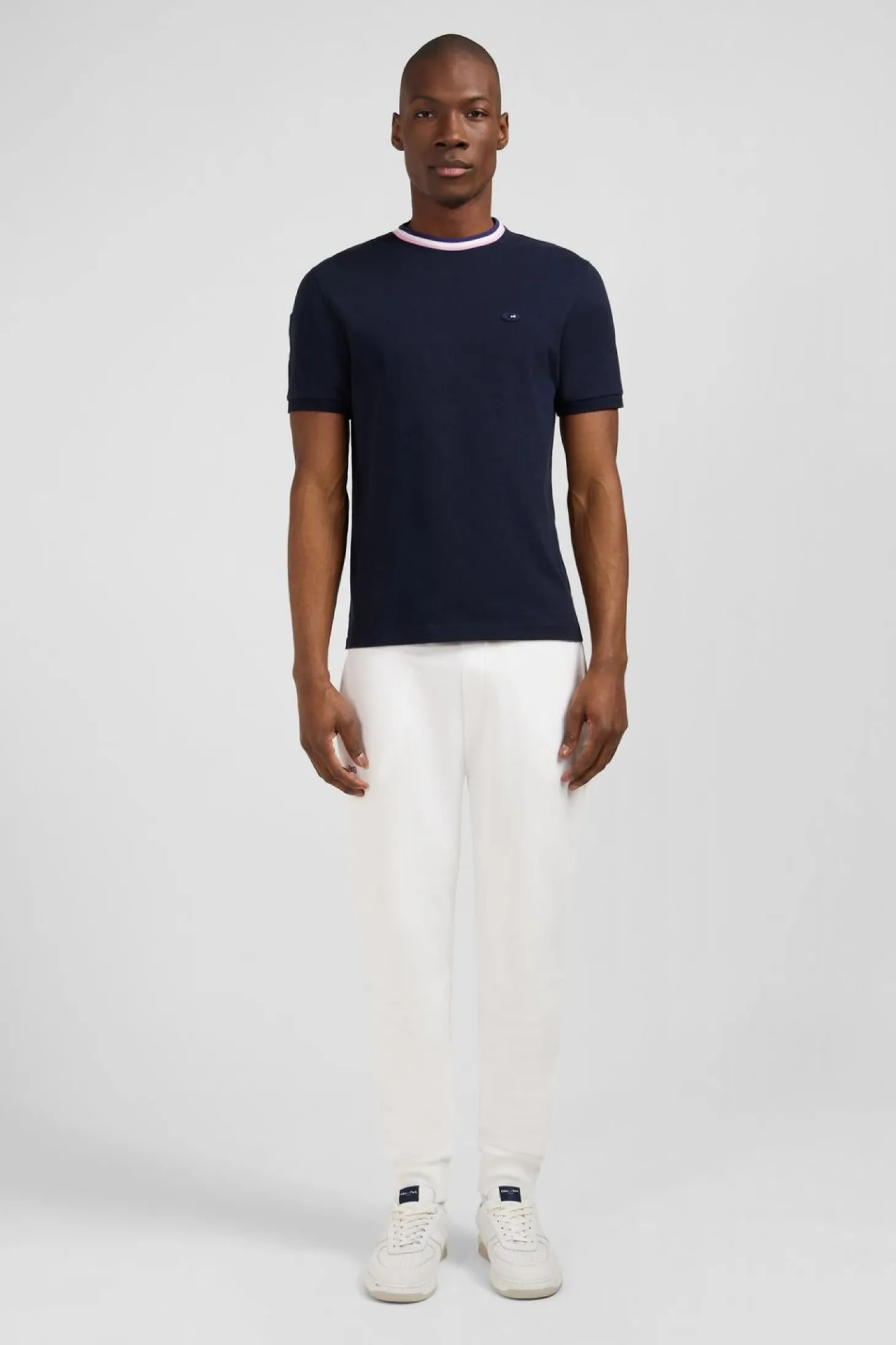 T-Shirt Bleu Marine A Coq Xv De France Au Dos
