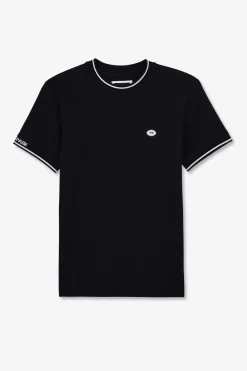T-Shirt Bleu Marine A Manches Courtes