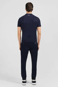 T-Shirt Bleu Marine A Manches Courtes
