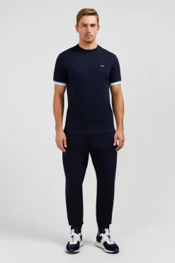 T-Shirt Bleu Marine Brode Eden Park