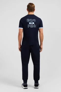 T-Shirt Bleu Marine Brode Eden Park