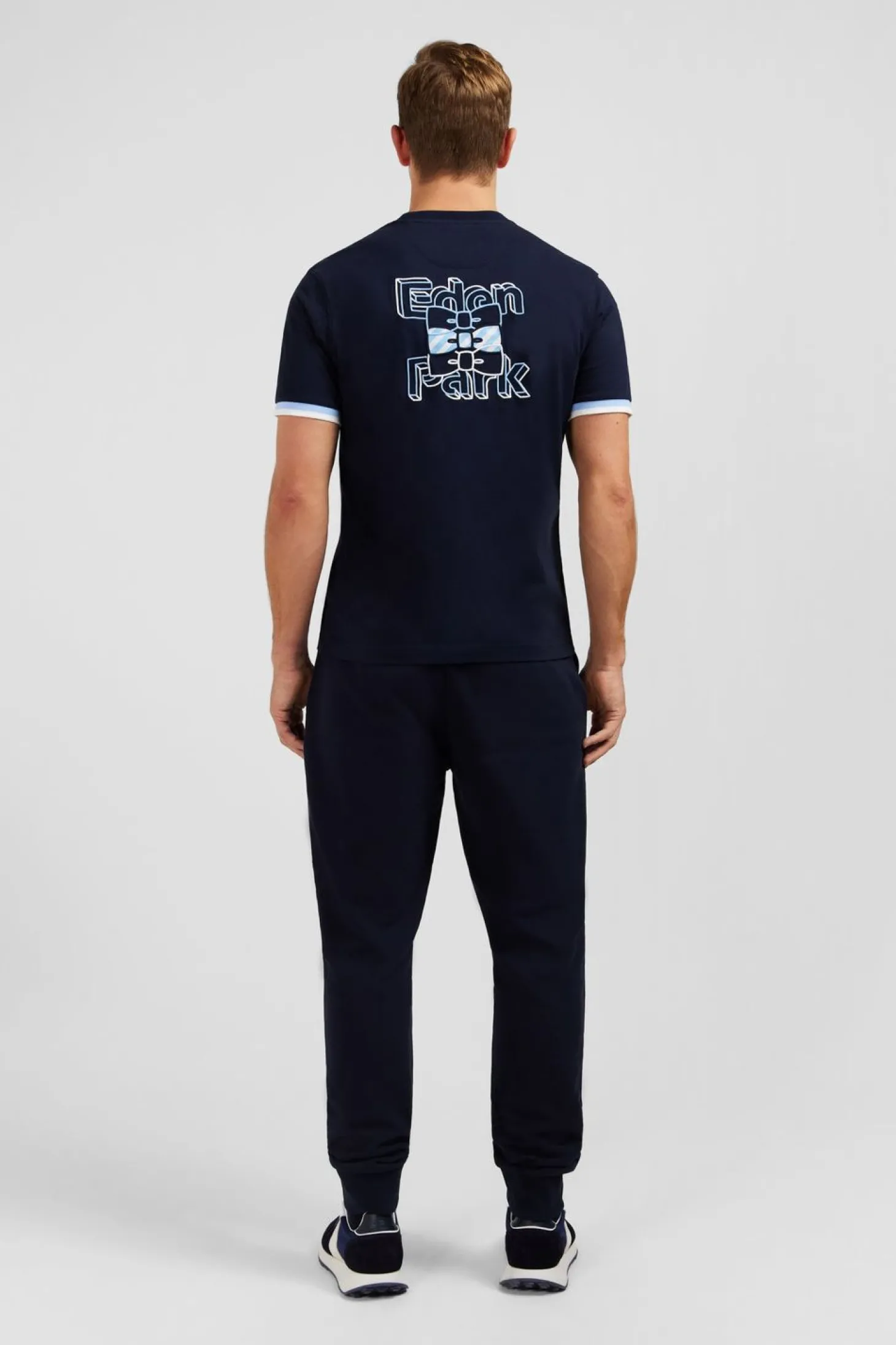 T-Shirt Bleu Marine Brode Eden Park