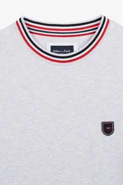 T-Shirt Gris Clair A Manches Courtes