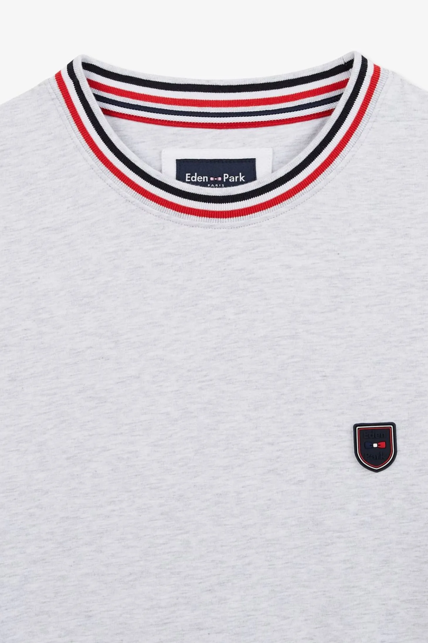 T-Shirt Gris Clair A Manches Courtes