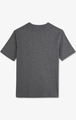 T-Shirt Gris Col Rond A Manches Courtes