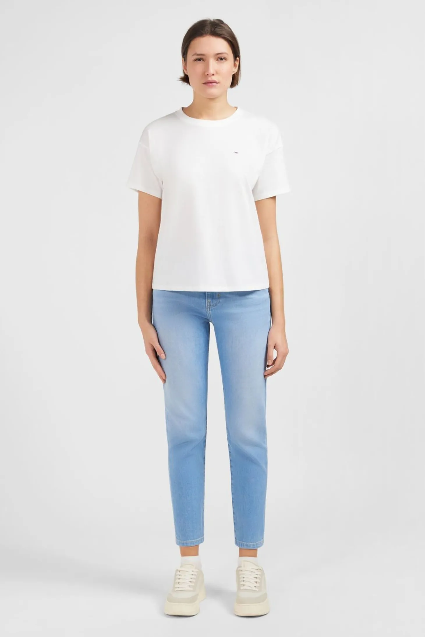 T-Shirt Manches Courtes Blanc Uni