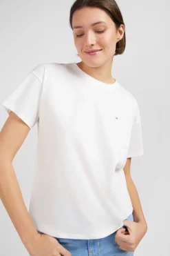T-Shirt Manches Courtes Blanc Uni