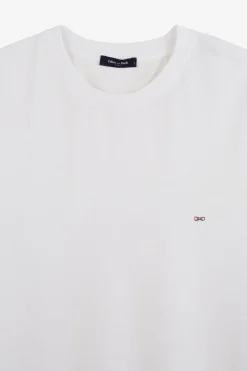 T-Shirt Manches Courtes Blanc Uni