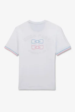 T-Shirt Manches Courtes Blanc Avec Logo Reliefe