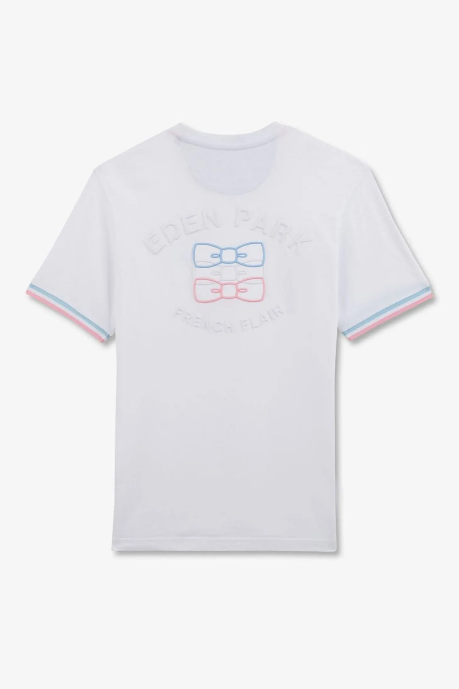 T-Shirt Manches Courtes Blanc Avec Logo Reliefe
