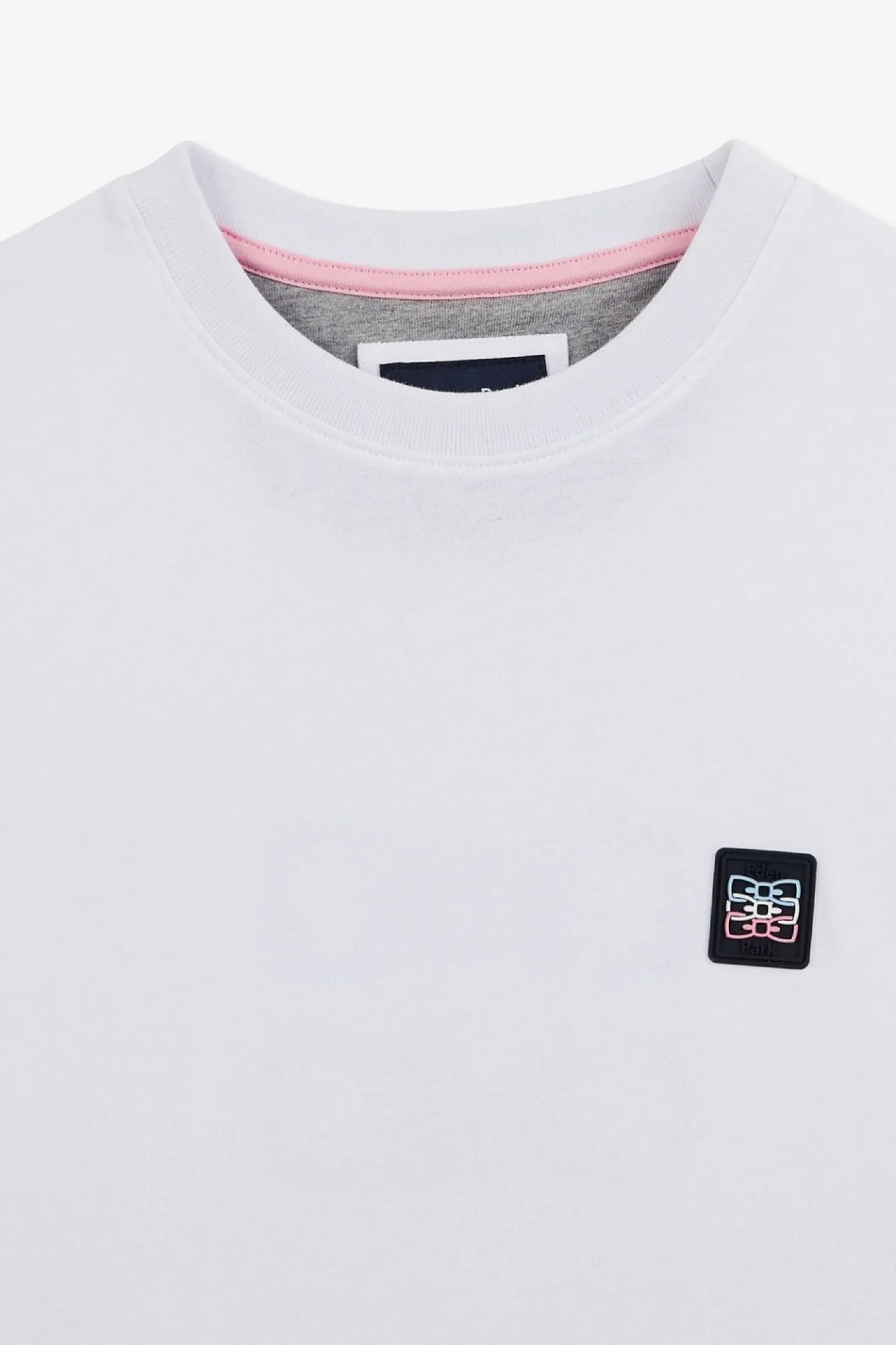 T-Shirt Manches Courtes Blanc Avec Logo Reliefe