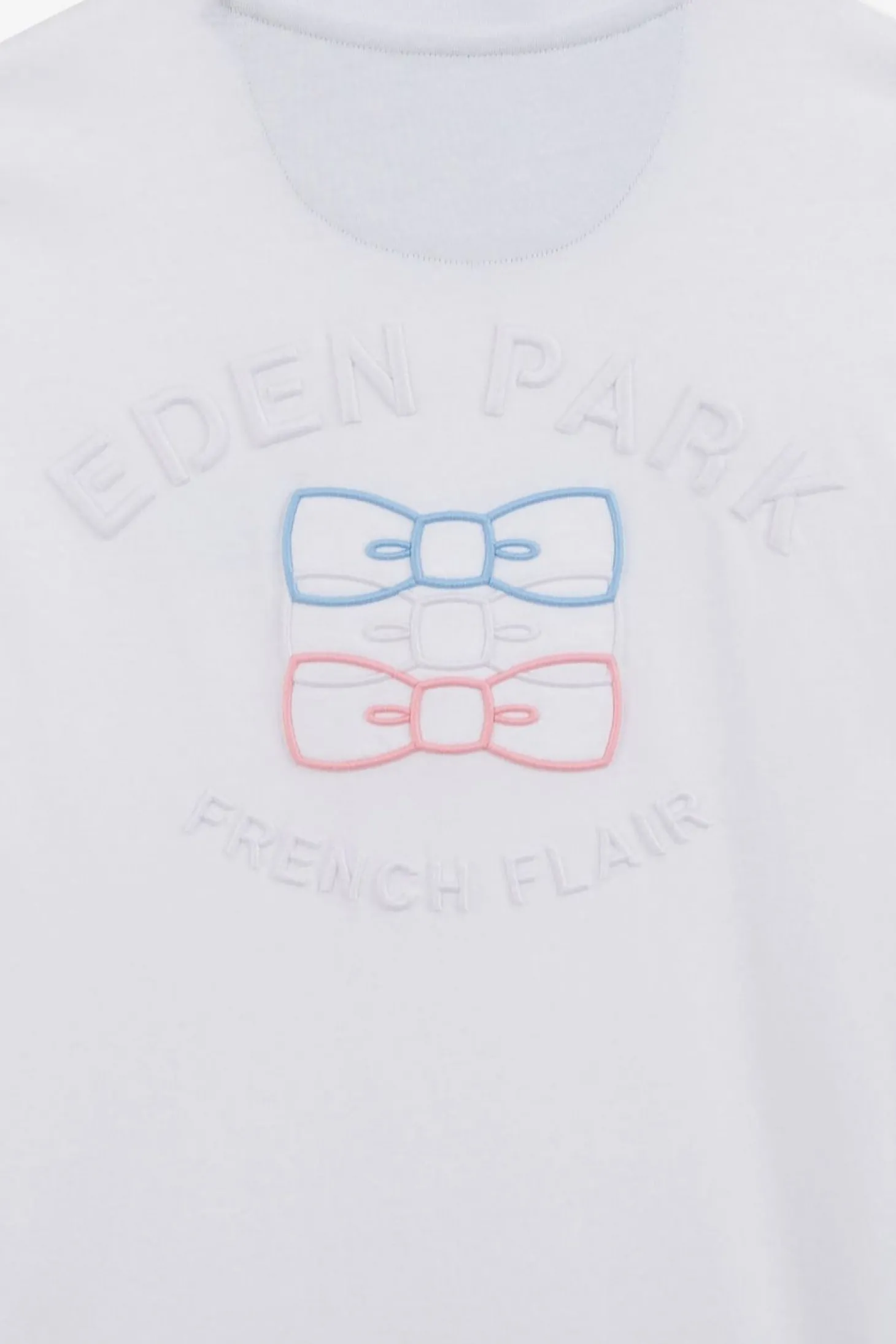 T-Shirt Manches Courtes Blanc Avec Logo Reliefe