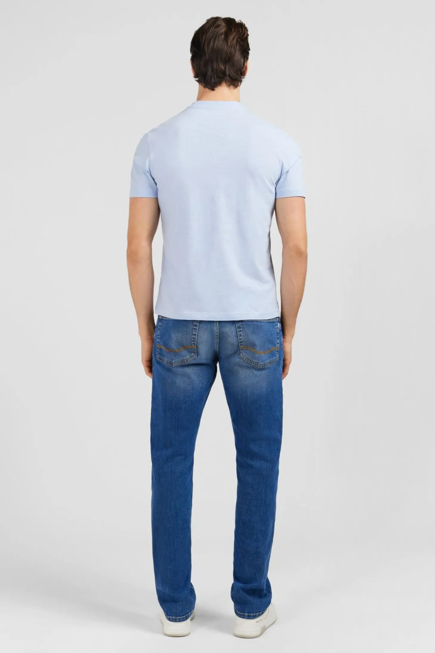 T-Shirt Manches Courtes Bleu Clair