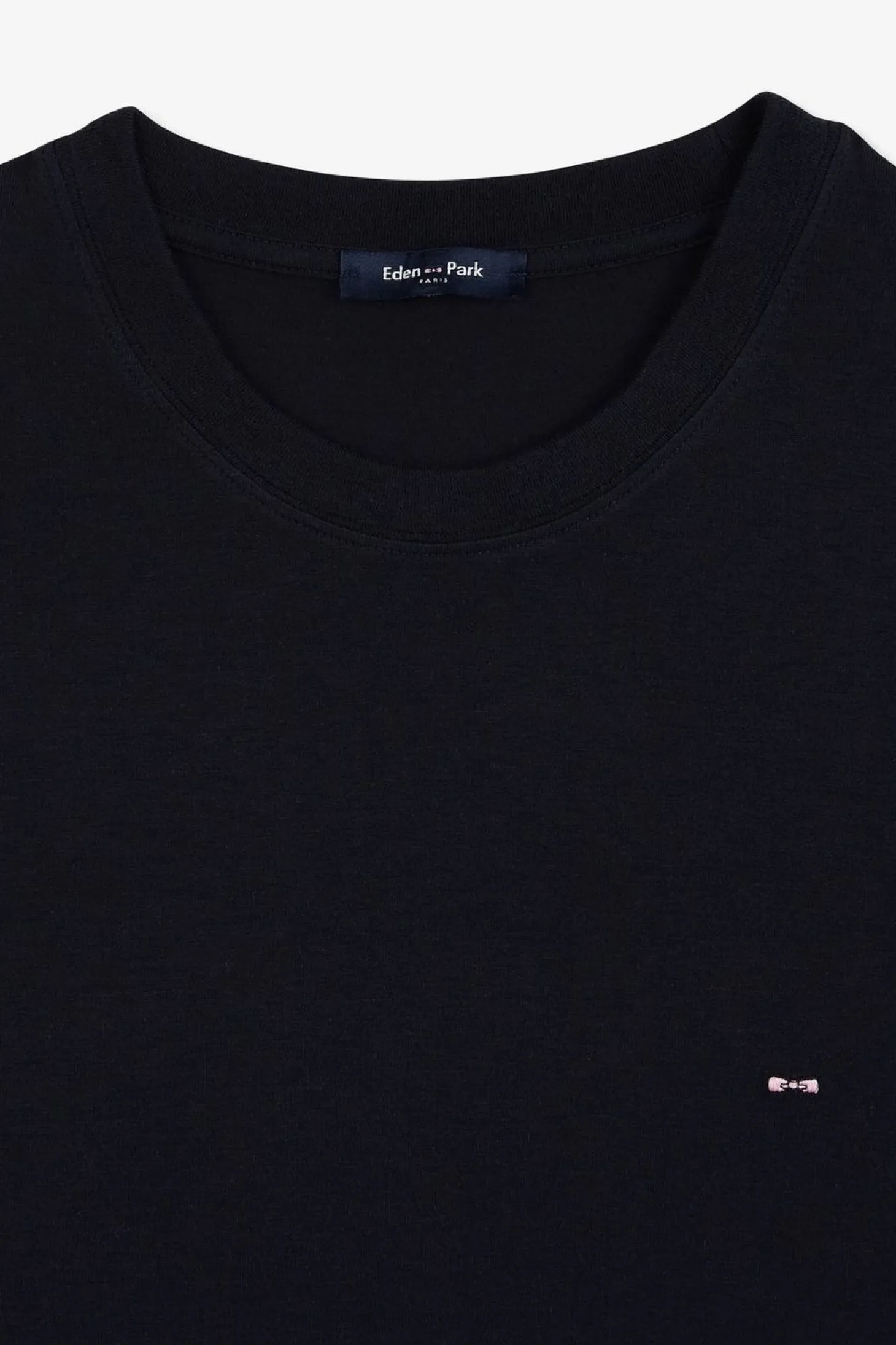 T-Shirt Manches Courtes Bleu Marine Uni