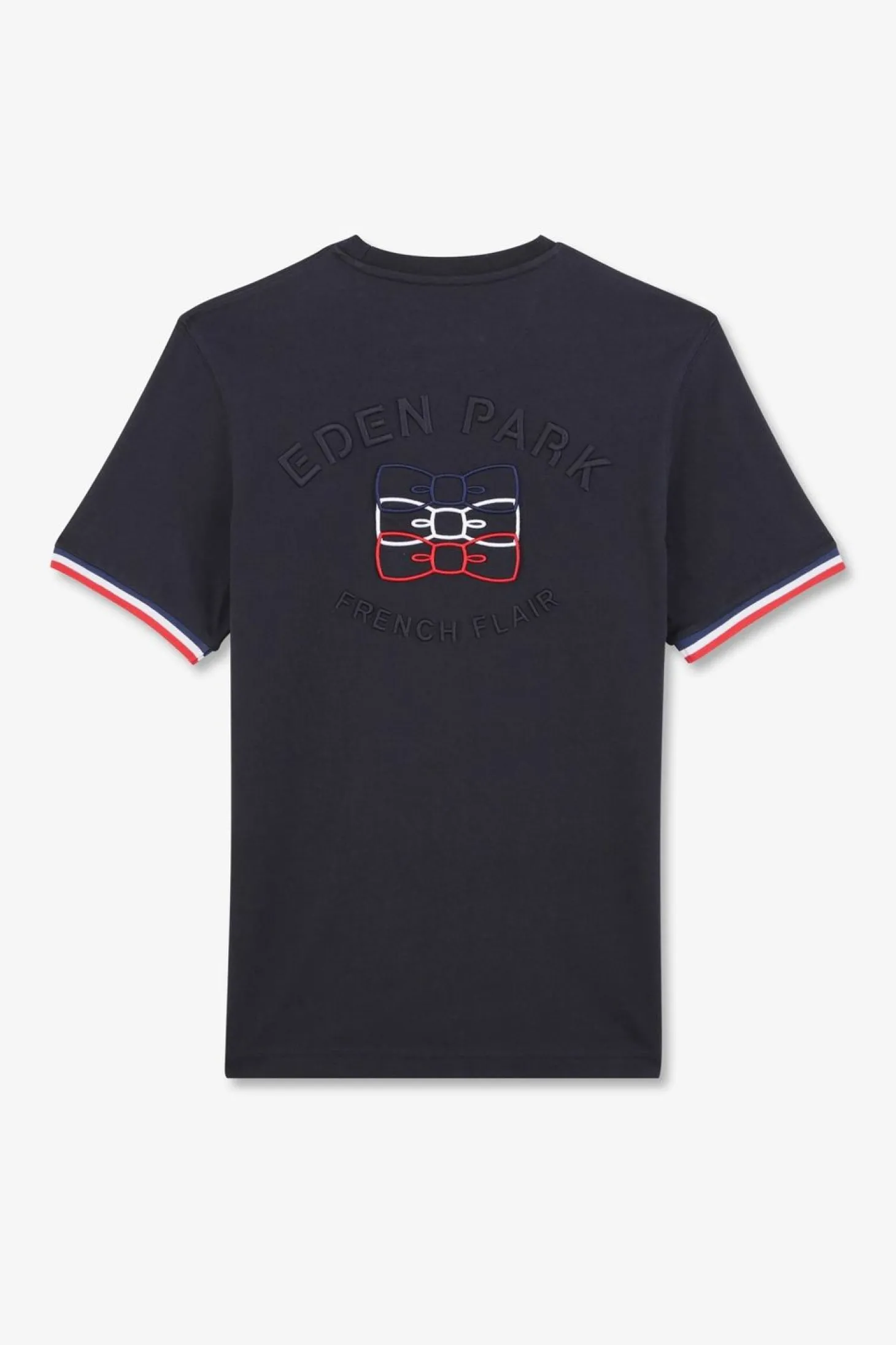 T-Shirt Manches Courtes Bleu Marine Avec Logo Reliefe