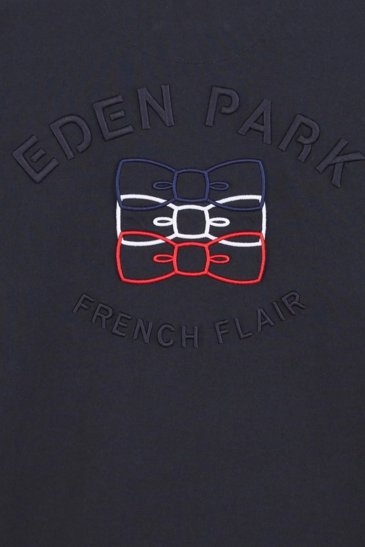 T-Shirt Manches Courtes Bleu Marine Avec Logo Reliefe