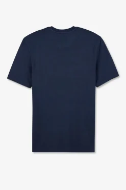 T-Shirt Manches Courtes Bleu Uni